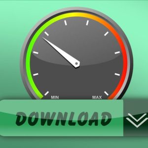 Round Speedometer Slow Test Speed Internet